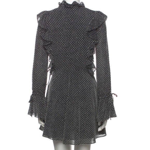 Shona Joy Black Ruffle Mini Dress size S - Picture 10 of 10
